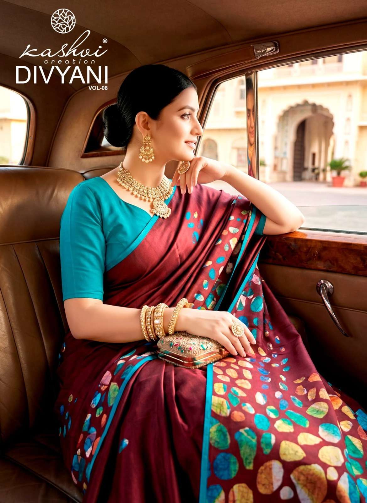KASHVI CREATION DIVYANI VOL 8 BRANDED SATIN DESIGNER SAREES ...
