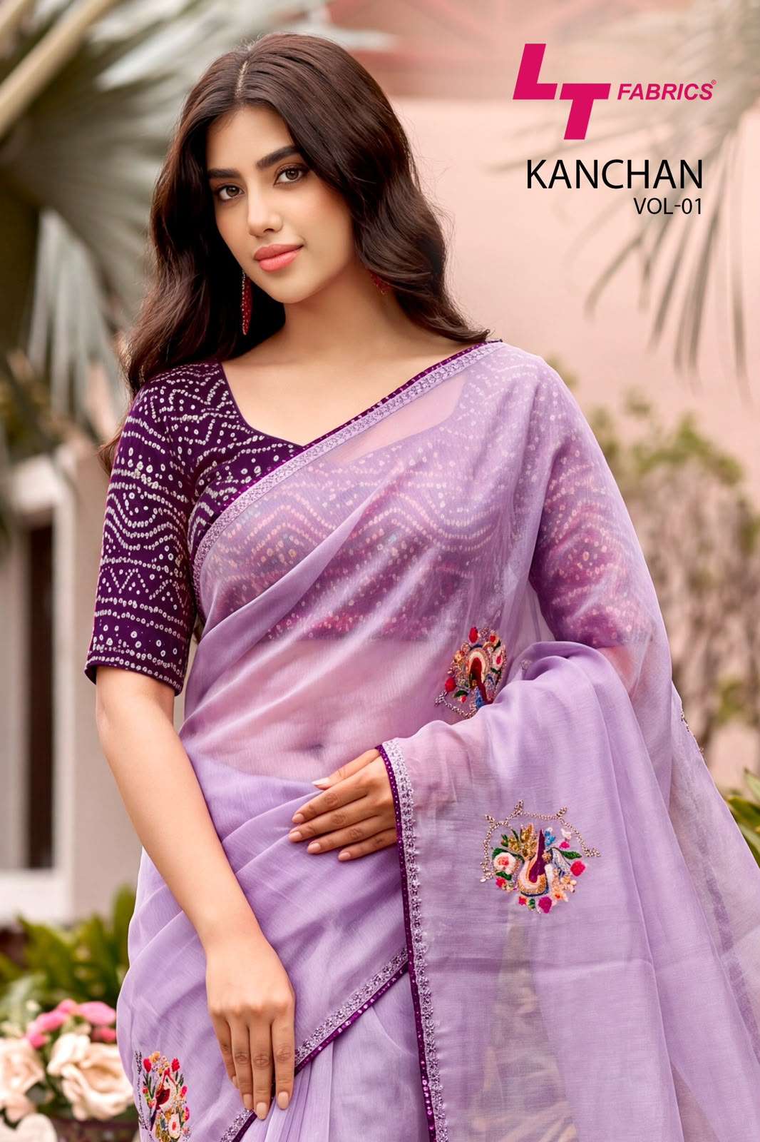 KASHVI CREATION KANCHAN VOL 1 BRAND LINEN COTTON WITH WORK SAREE FASHION WHOLESALER