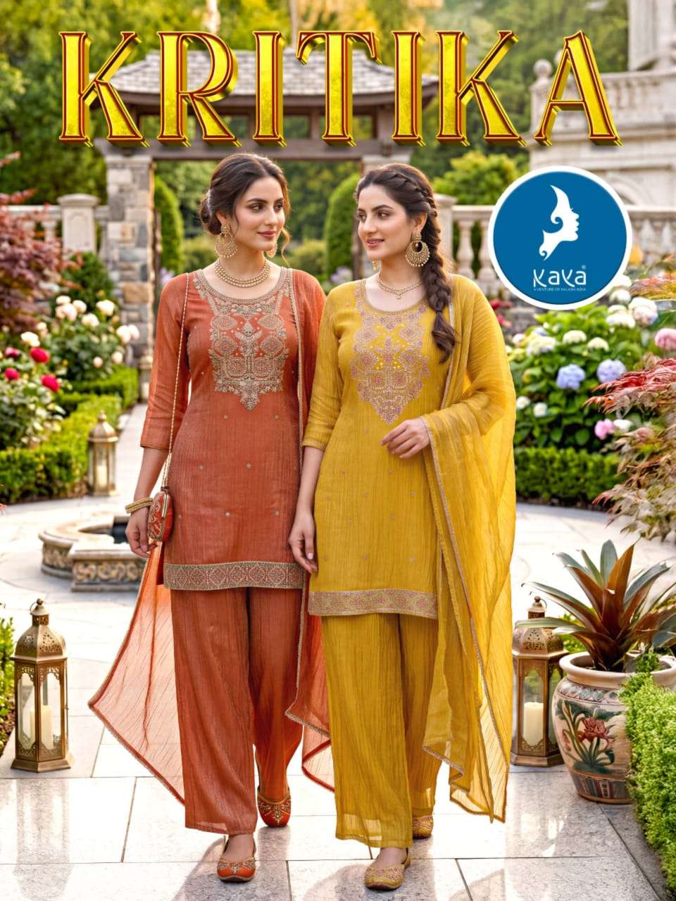 KAYA KURTI KRITIKA SALSA 3 PIECE SHORT CONCEPT PARTY WEAR CLOTHING WHOLESALER