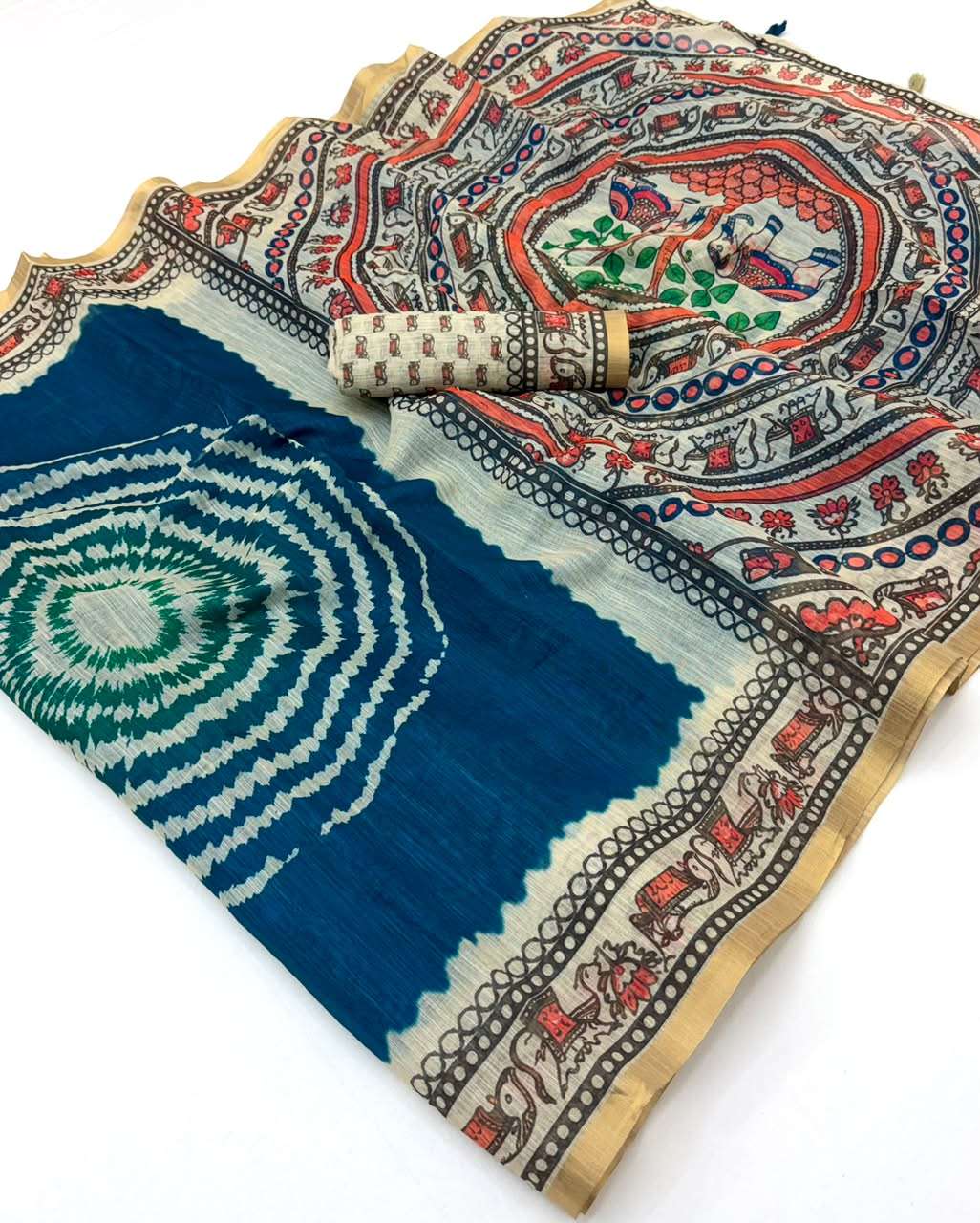 Kazari series Lisha Soft cotton fabric regular wear comfortable saree wholesale in surat