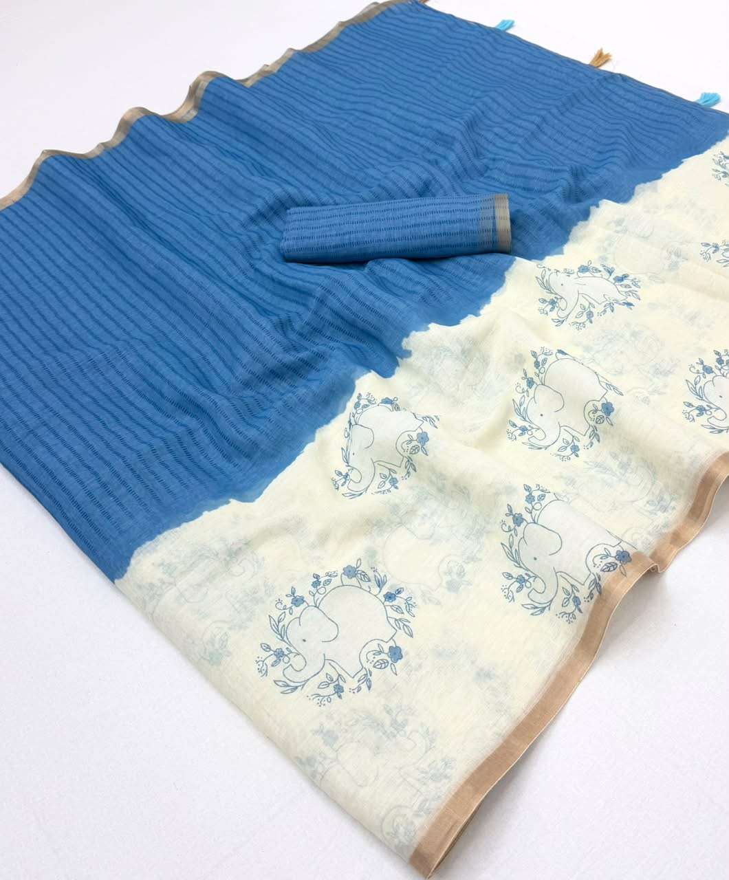 Kazari series Lisha Super Soft cotton based beautiful fabric wholesale in surat