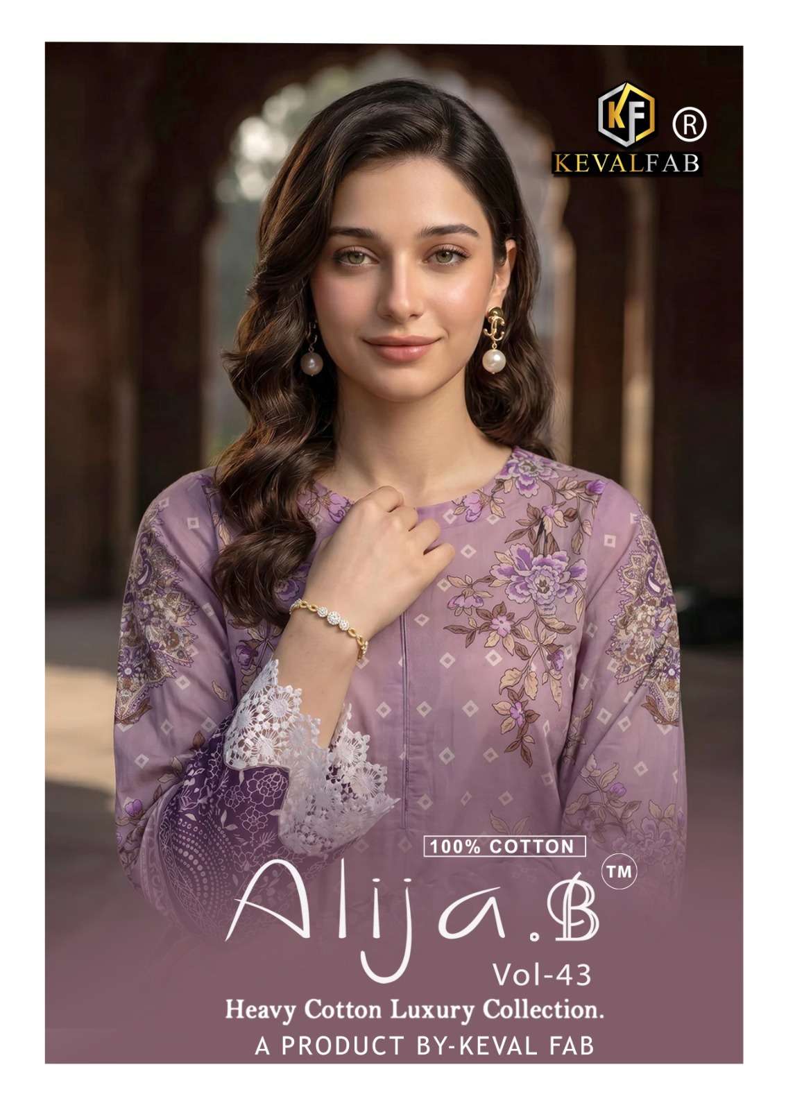 KEVAL FAB ALIJA B VOL 43 KARACHI READYMADE KURTI PANT DUPATTA SET DAILY FASHION EXPORT