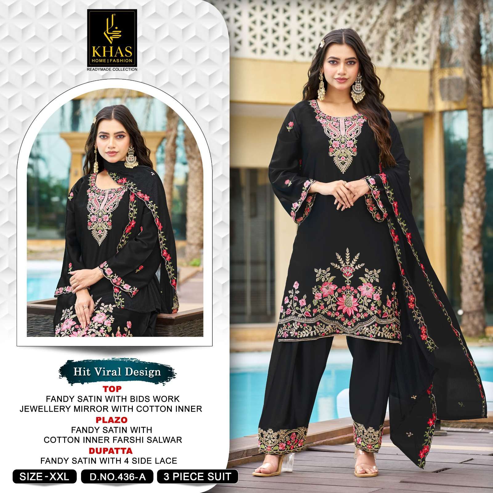 KHAS 437 READYMADE EMBROIDERY PATTERN SUIT FOR FUNCTION TYPE IN SURAT