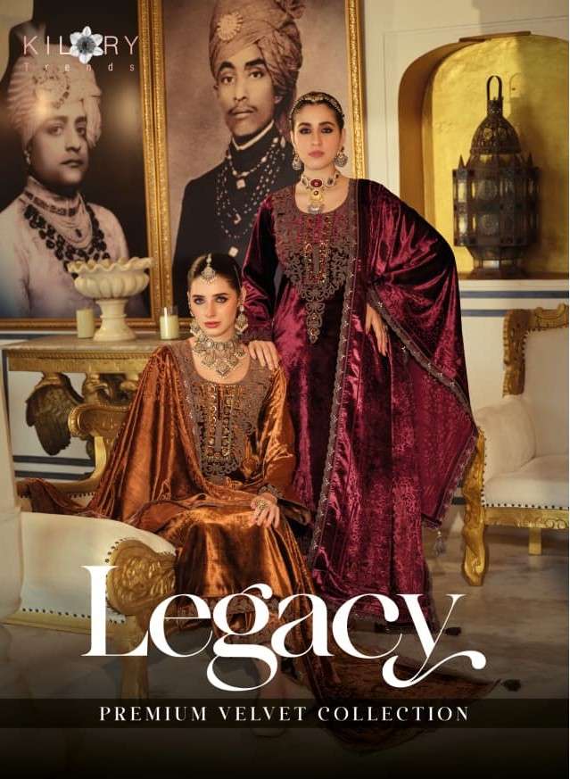 KILORY TRENDS LEGACY VELVET WITH EMBROIDERY DAMAN ON SLEEVE SUIT FOR RESELLER