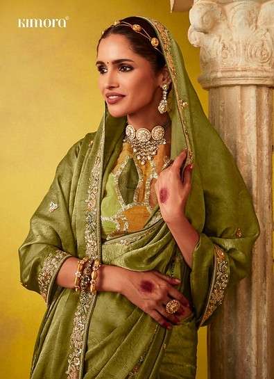   Kimora Divani 2151 To 2161 Glass and classic Tissue fabric It Is Beautiful saree wholesale in surat