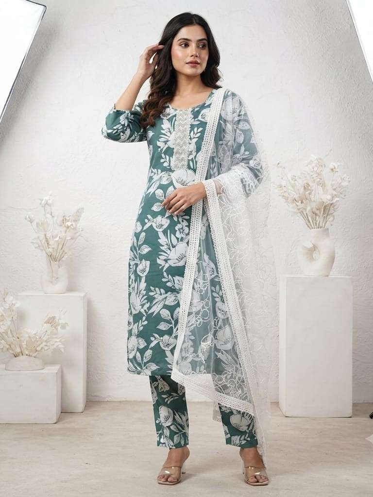 LAFFER VOL 1 2801 FANCY THREE PIECE COLLECTION LADIES SUIT FOR FESTIVAL WHOLESALER