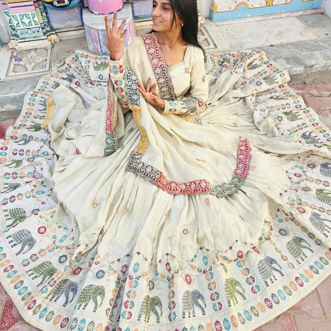  Lehenga choli Collection of Muslin Cotton soft fabric Wholesale in surat 287