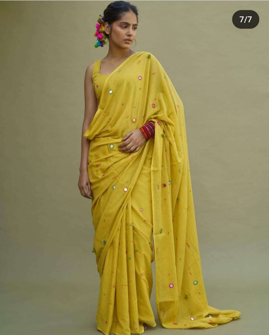 MADHUBALA HANDWORK SUPER SOFT & LIGHT WEIGHT SUMMER FRIENDLY PURE HANDLOOM MUL COTTON SAREES BEST RATE