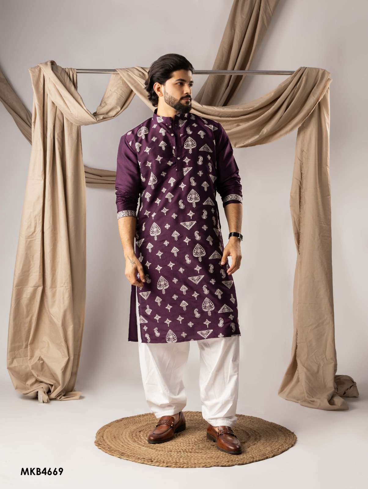 MENS KURTA SET VOL 5 FESTIVE WEAR KURTA WITH BOTTOM COLLECTIONS SUPPLIER 