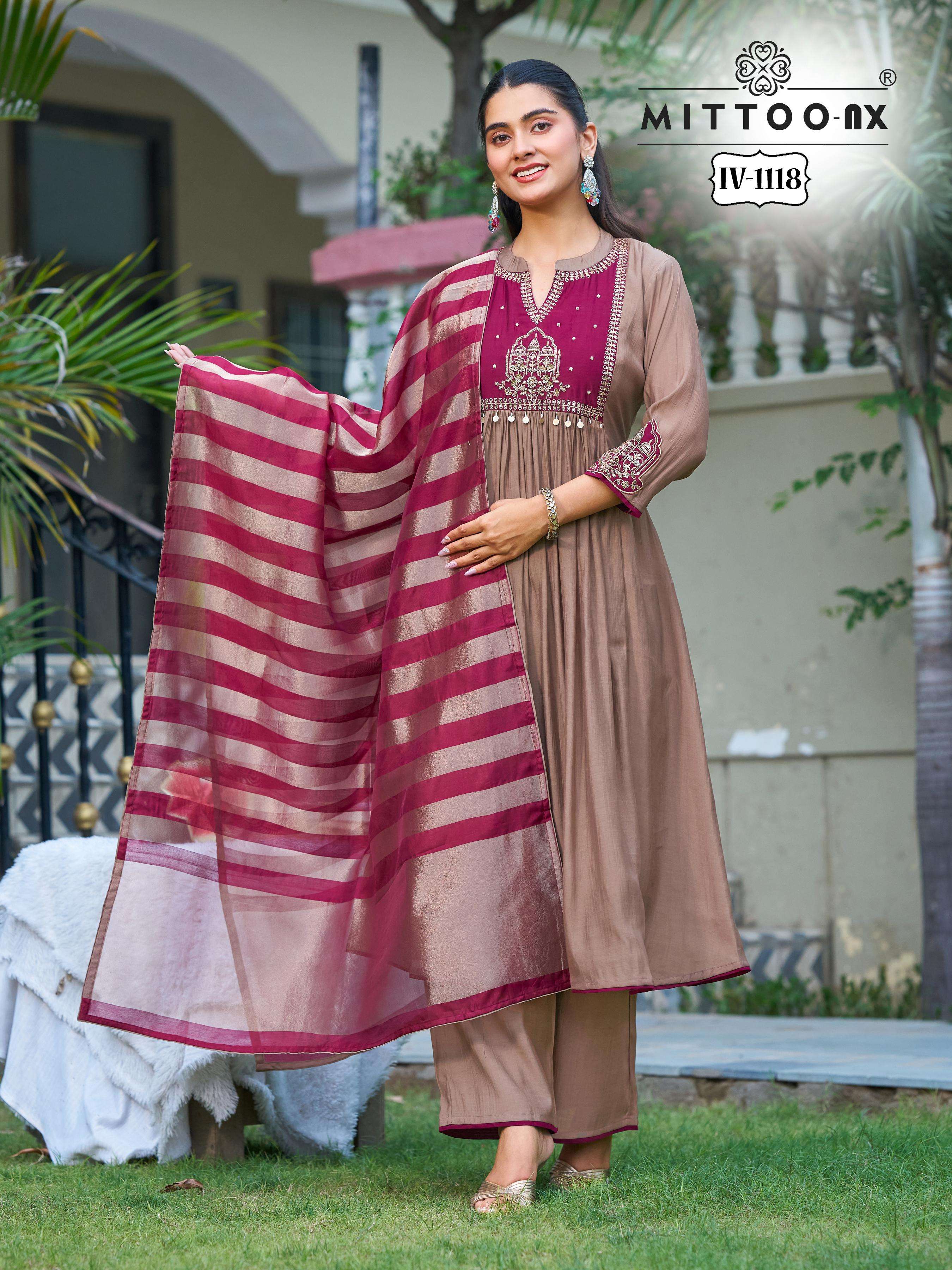 MITTOO IV 1118 TO 1119 MUL CHANDERI KHATLI WORL SALWAR SUIT FOR CELEBRATION SUPPLIER