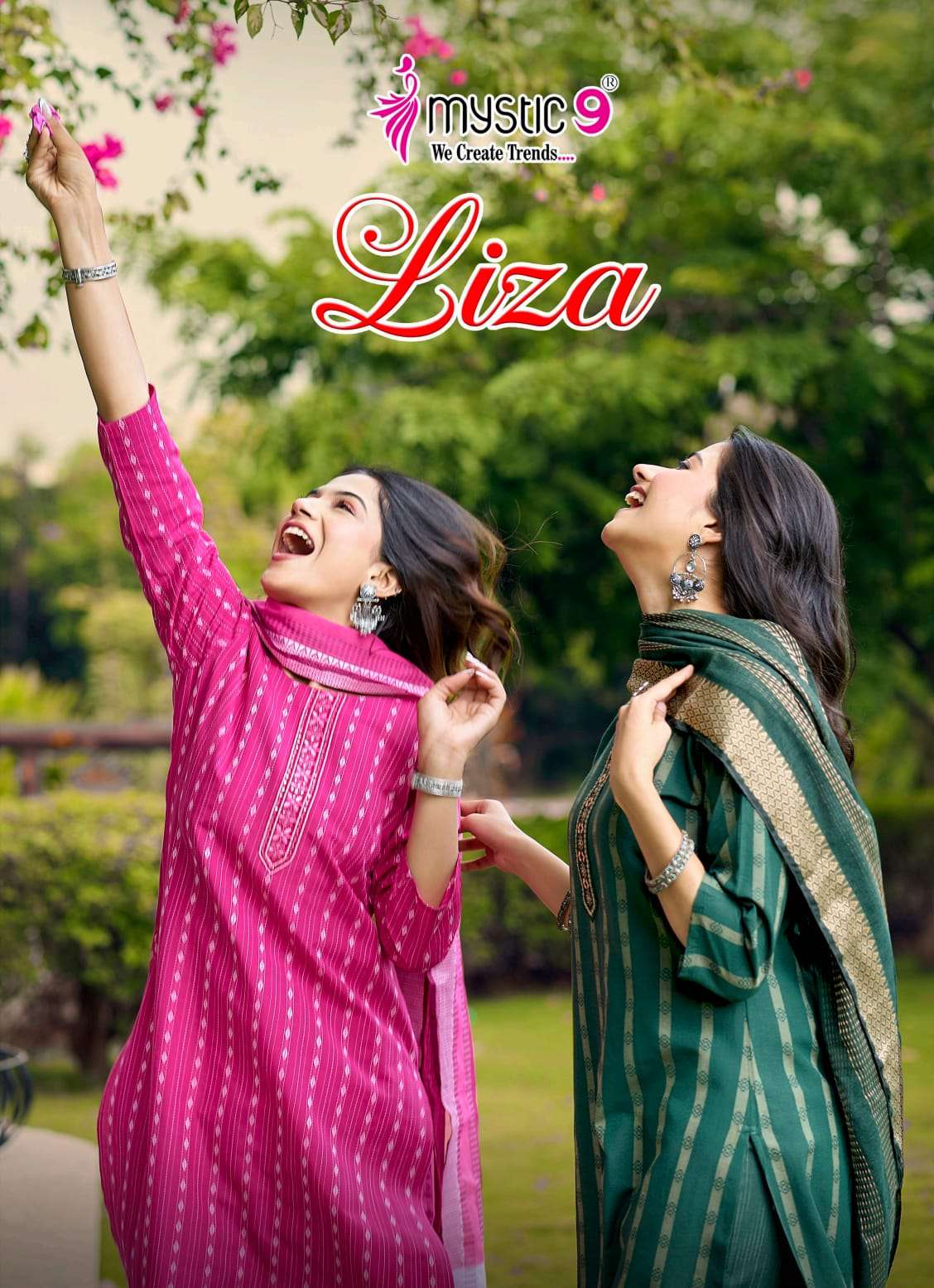 MYSTIC 9 LIZA VOL 6 COTTON HANDLOOM FABRIC STRAIGHT CUT SALWAR SUIT WHOLESALER RATE