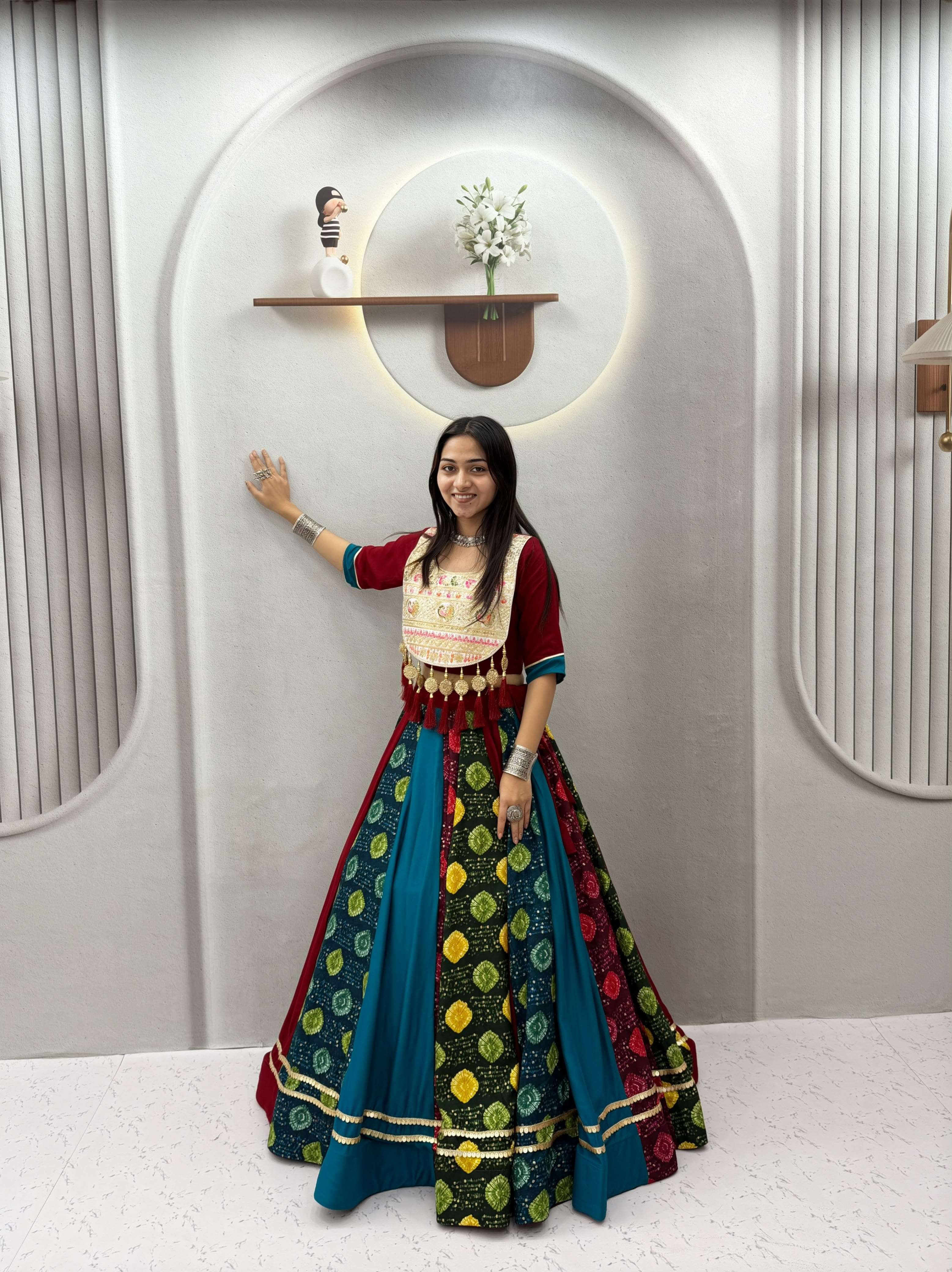 Navratri Special wear Pure and soft cotton fabric Lehenga choli reseller in surat 199 