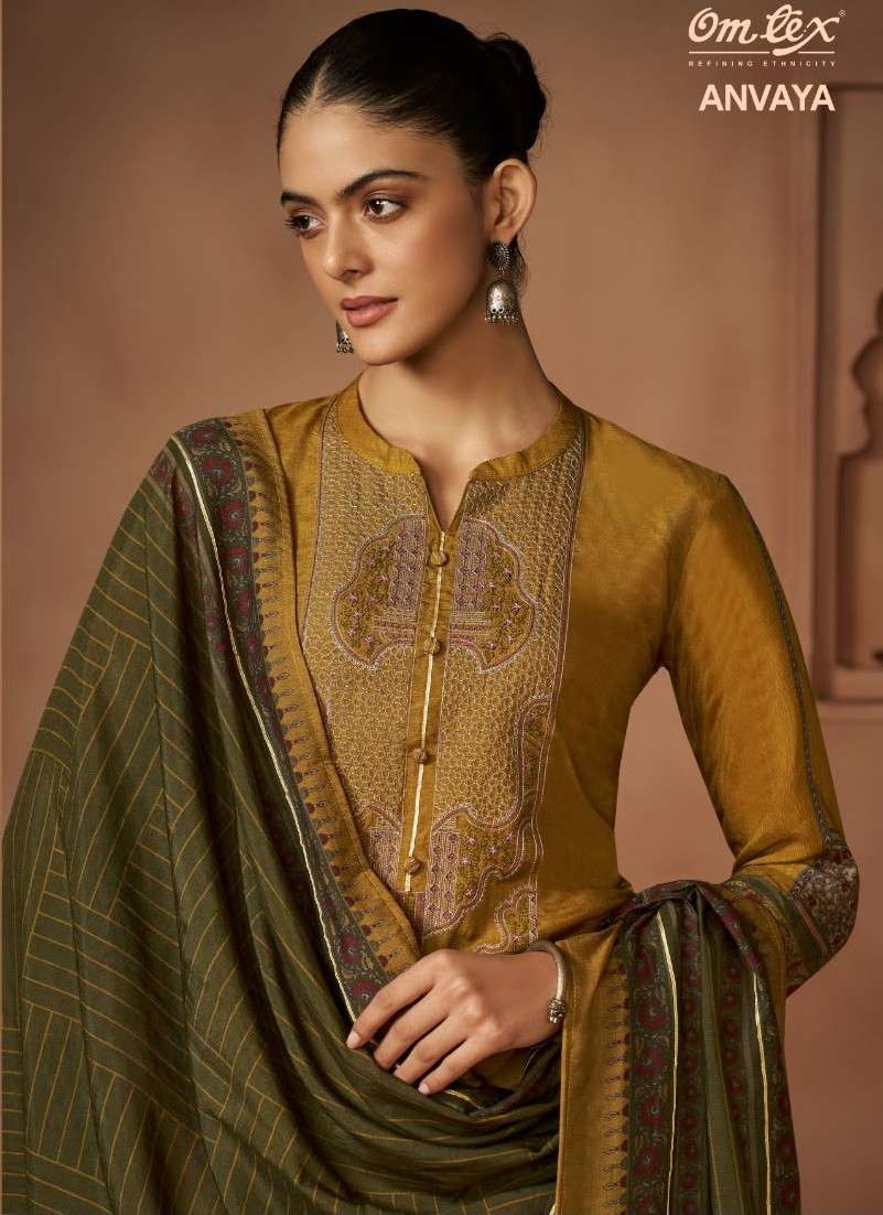OMTEX ANVAYA RADIANT SILK DIGITAL PRINT SALWAR SUIT FOR UNSTITCH WHOLESALER