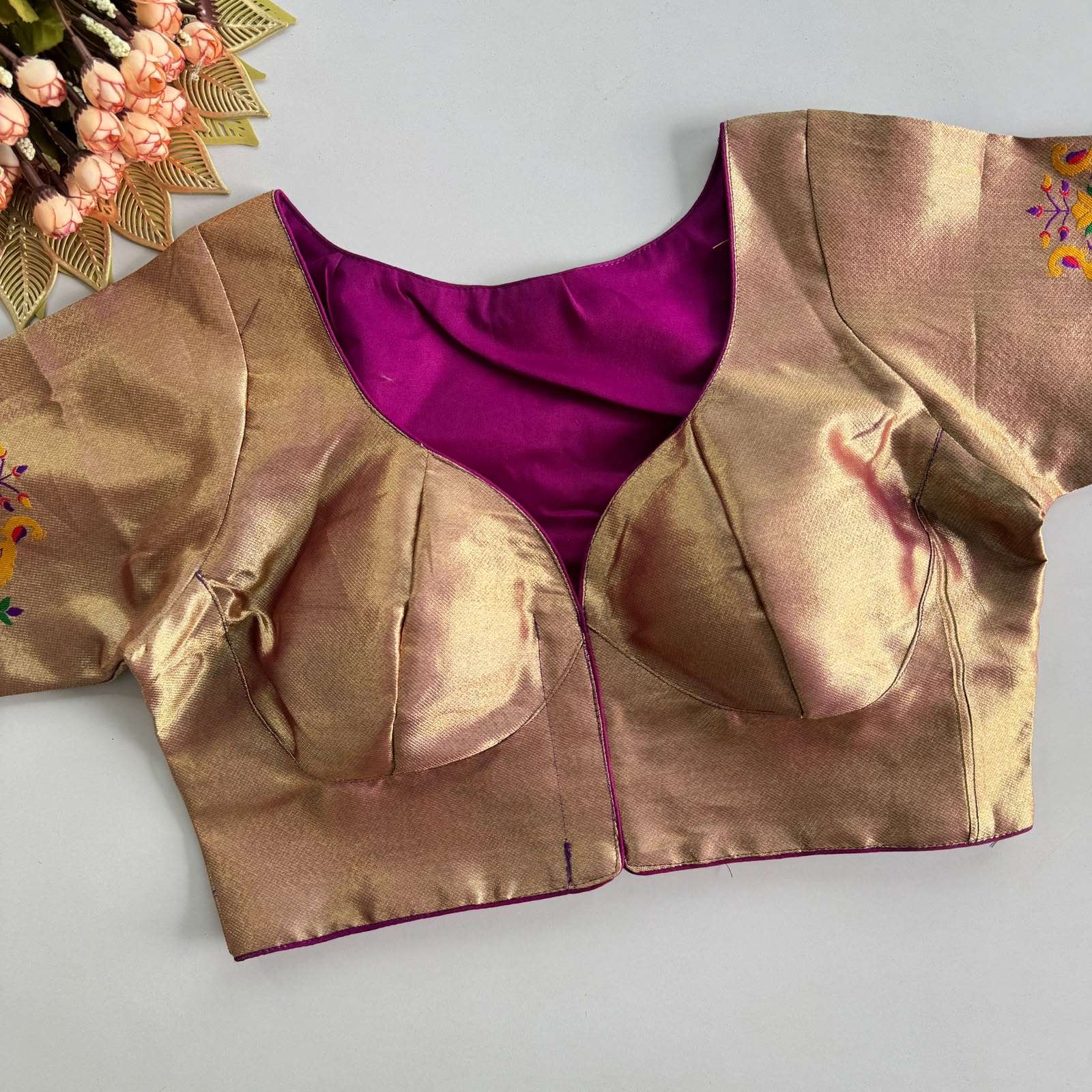  Paithani Blouse 02 super soft and pure Paithani Silk fabric blouse wholesale in surat