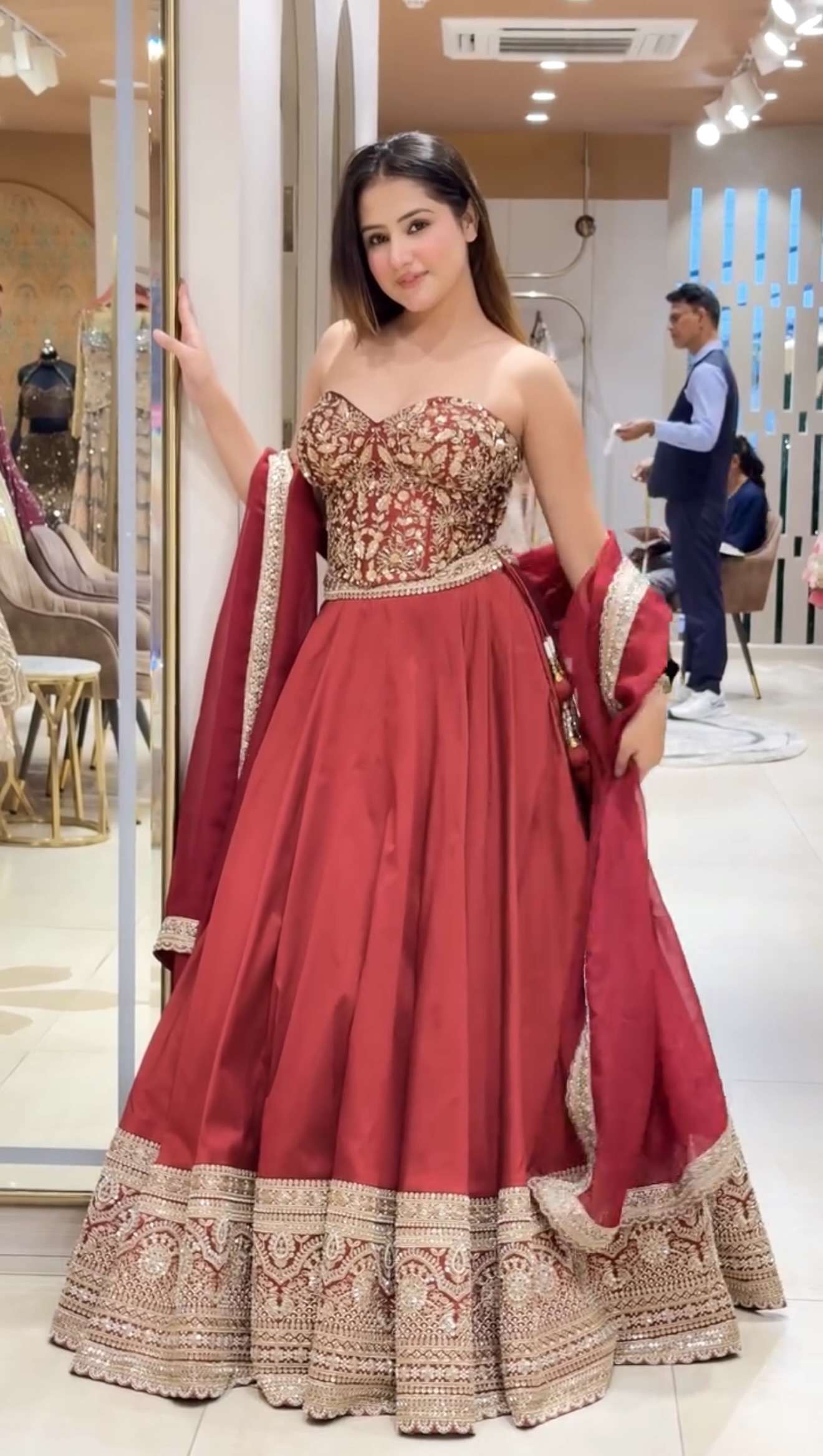 PARTY WEAR AND BRIDAL WEAR HEAVY ROMAN SILK FANCY FABRIC LEHENGA CHOLI WHOLESALE IN SURAT MT 1085 