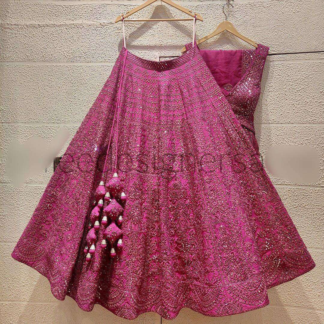  PARTY WEAR HEAVY SOFT AND PURE TAPETA SILK FABRIC LEHENGA CHOLI  RESELLER IN SURAT MT  1006