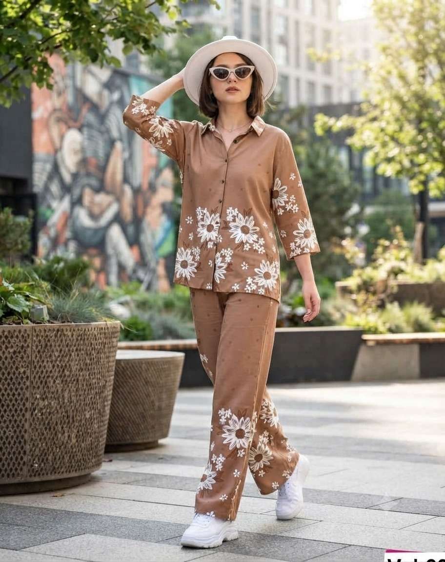 PREMIUM FEEL CASUAL FASHION RAYON 18KG SHIRT STYLE CORD SET COLLECTION DEALER