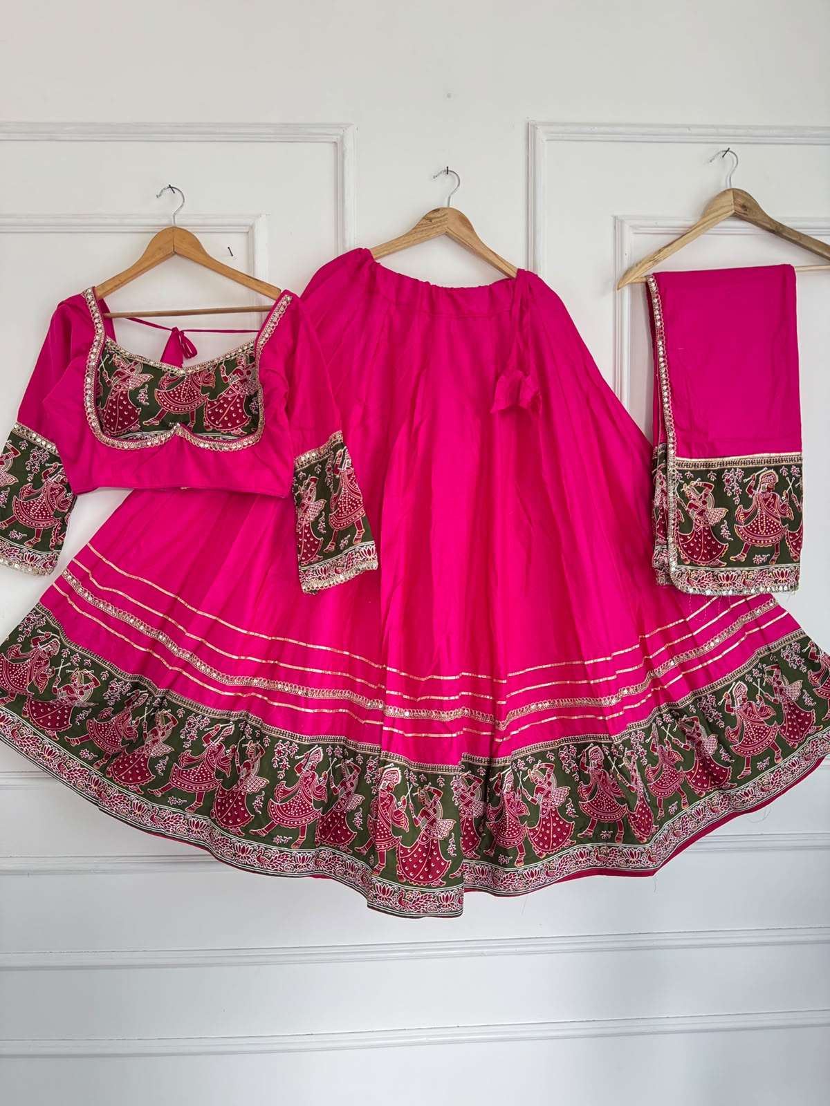 Presenting new Navratri collection rayon cotton fabric Lehenga Choli and Dupatta wholesale in surat