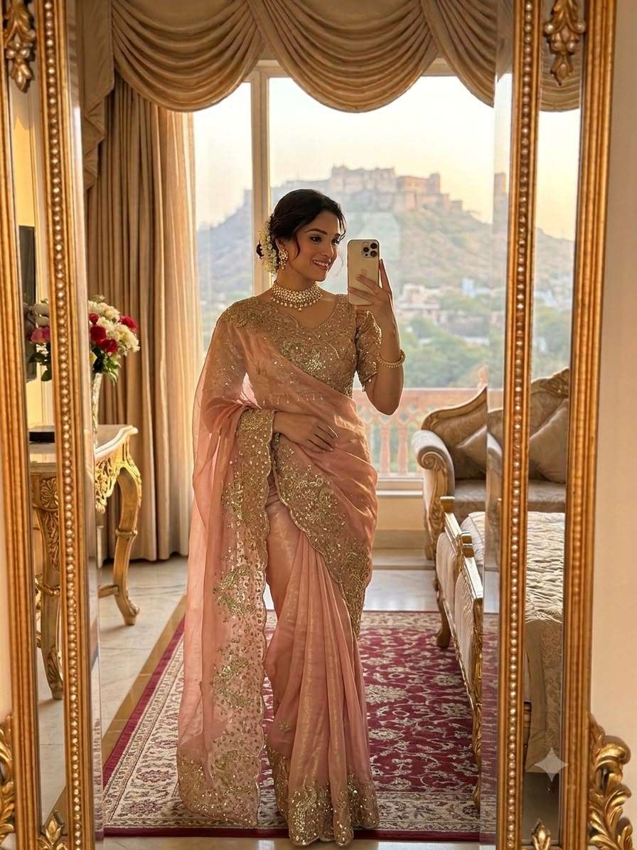 Presenting our stunning Space Satin fancy fabric Saree Reseller in surat kullu