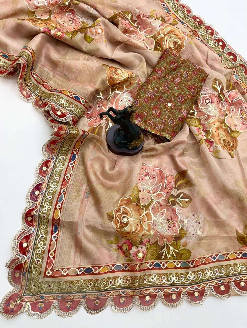 Pure and soft Tebby Silk fancy fabric Party wear and Light ...
