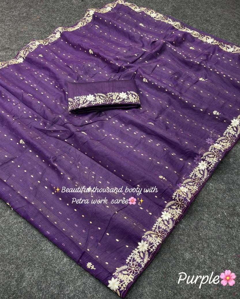 Pure and Soft tissue paper Silk elegant fabric saree wholesale in surat 273
