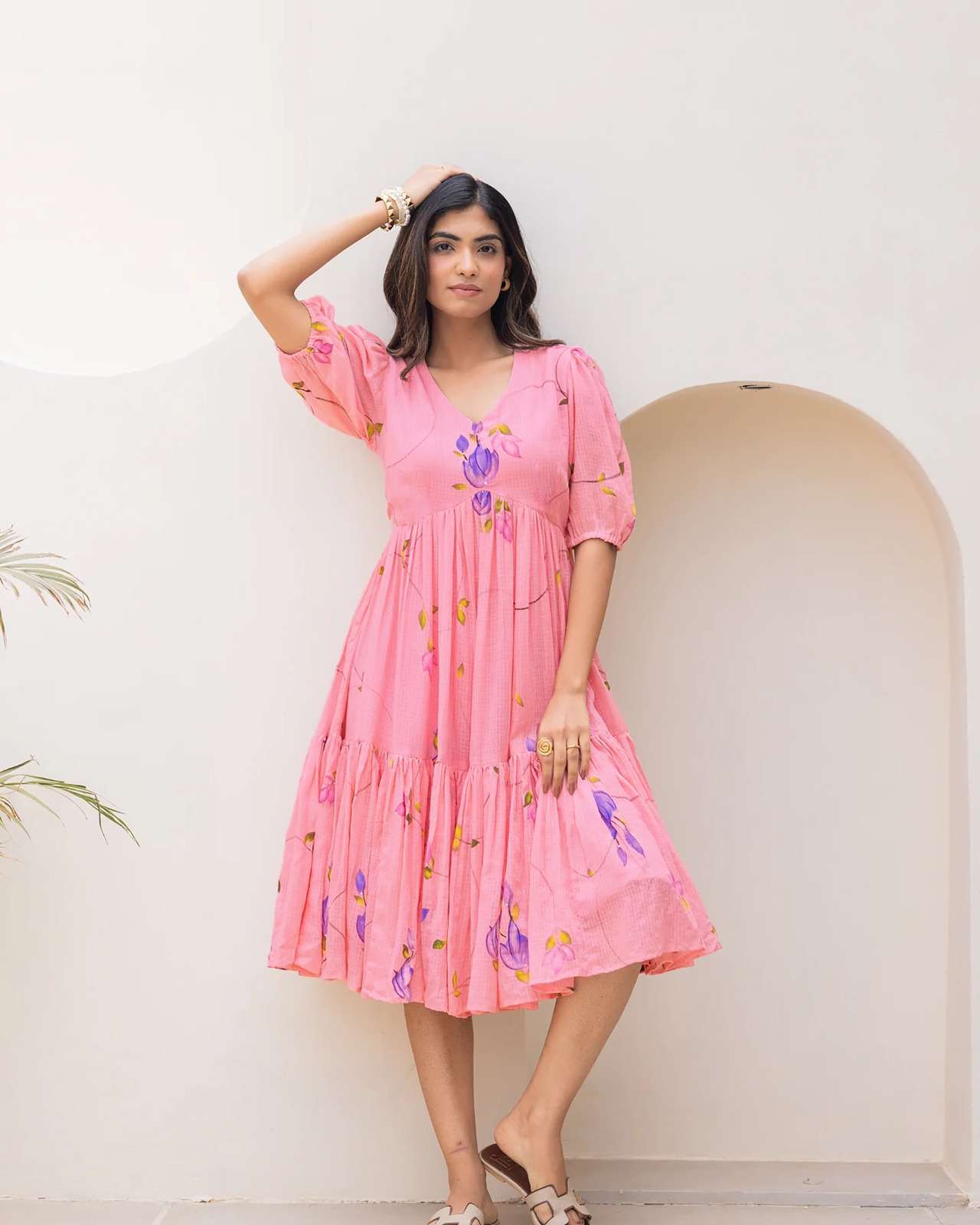 PURPLE CREATION LIYA ROUND FLARE SHORT KURTI TREND ONE PIECE SUPPLIER ONLINE