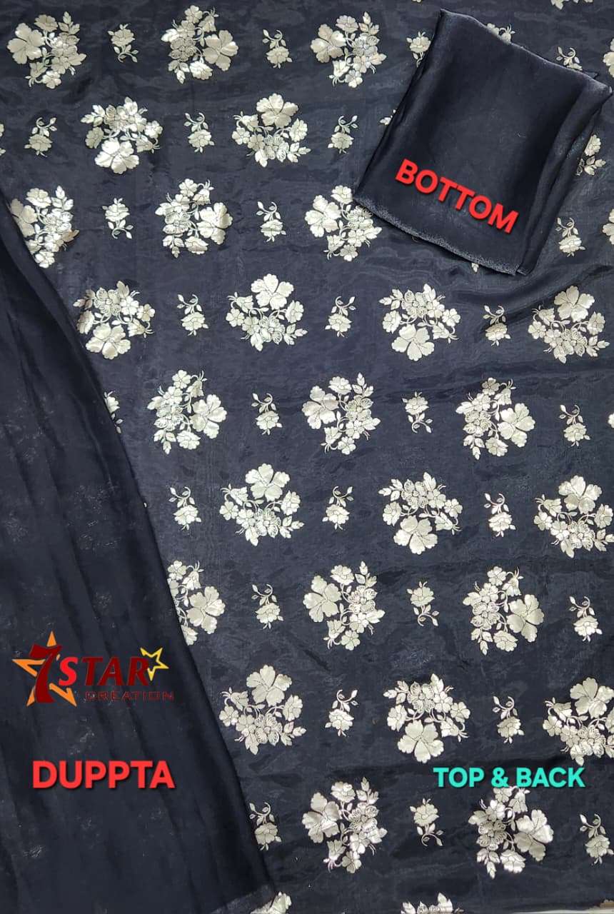 RAJA BABU ORIGINAL FANDY WITH FOIL FRONT & BACK SALWAR KAMEE...
