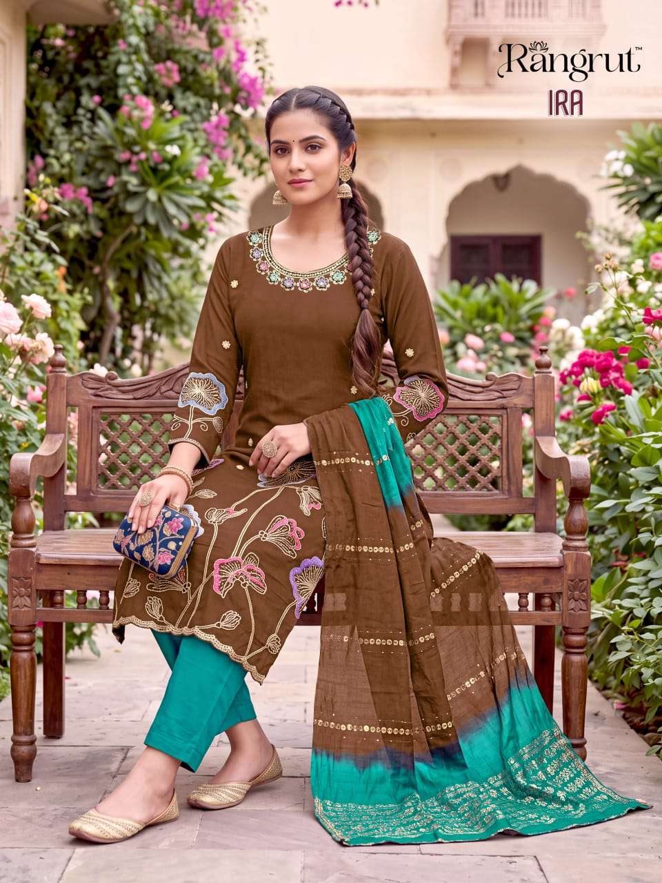 RANGRUT IRA SILK WITH FULL INNER SEQUENCE SALWAR KAMEEZ AT WHOLESALER ONLINE 