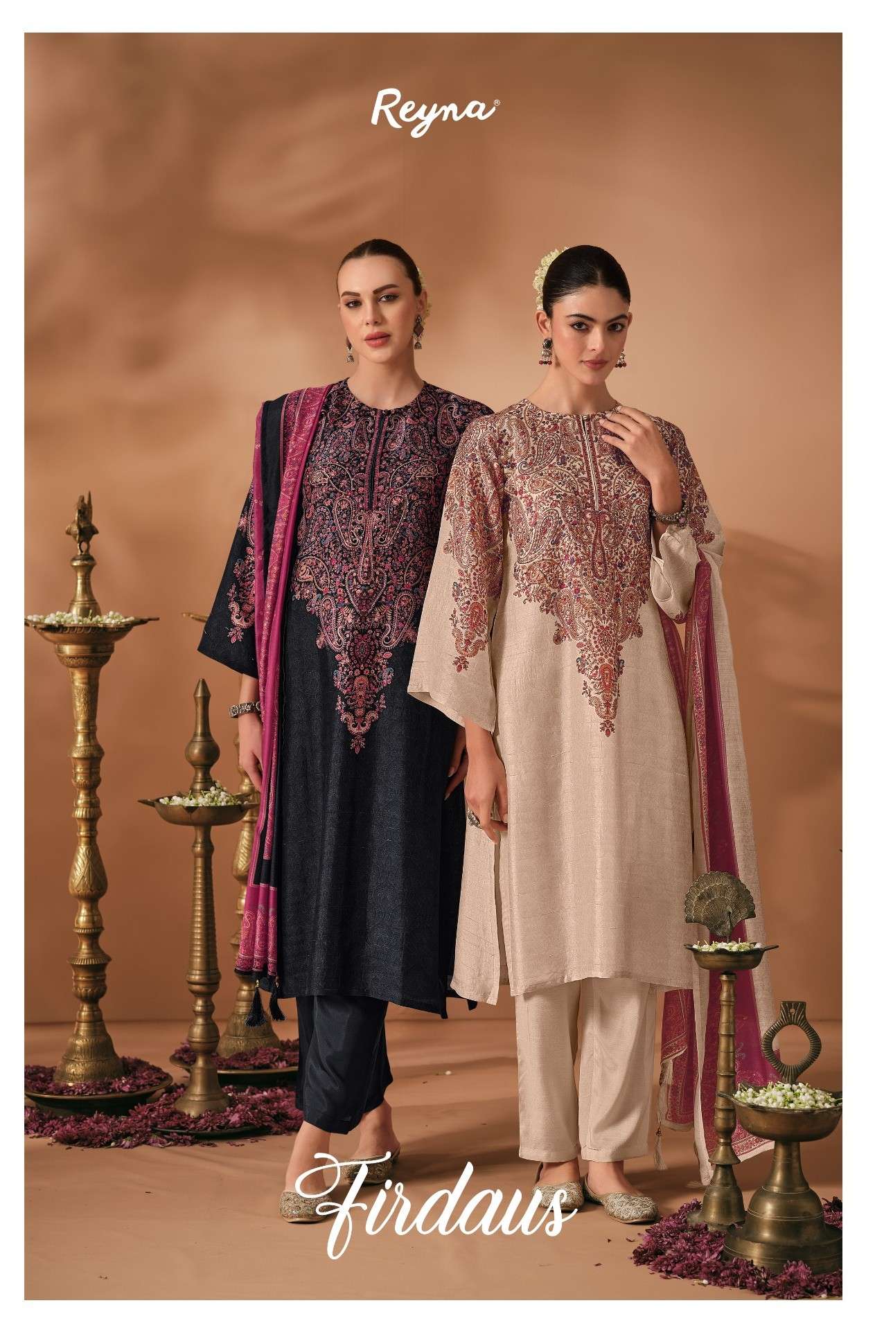  REYNA FIRDAUS PREMIUM PURE AND SOFT RAW SILK FABRIC SALWAR KAMEEZ AT THE BEST RATE
