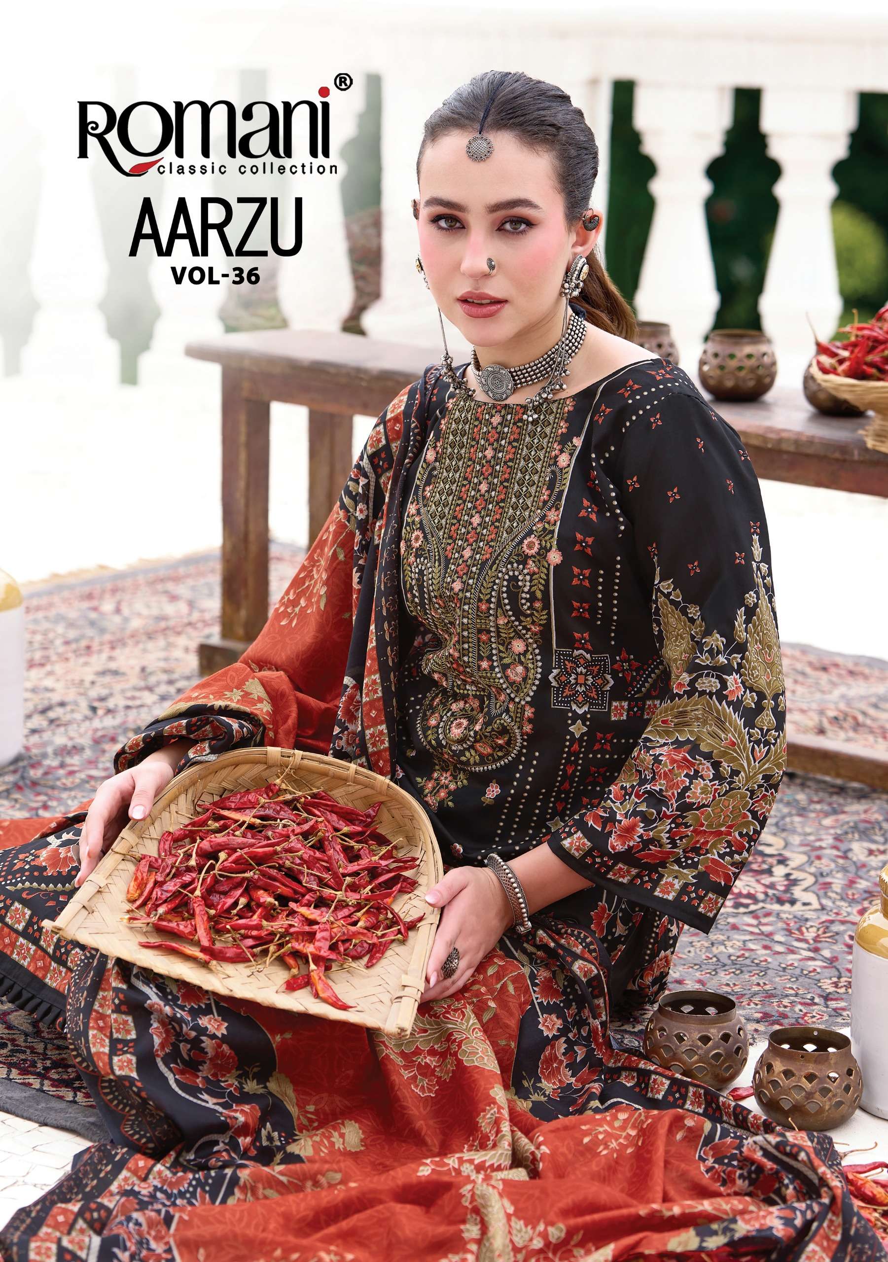 ROMANI AARZU VOL 36 SOFT COTTON DIGITAL PRINT SALWAR SUIT EXCLUSIVE FESTIVAL OUTFIT