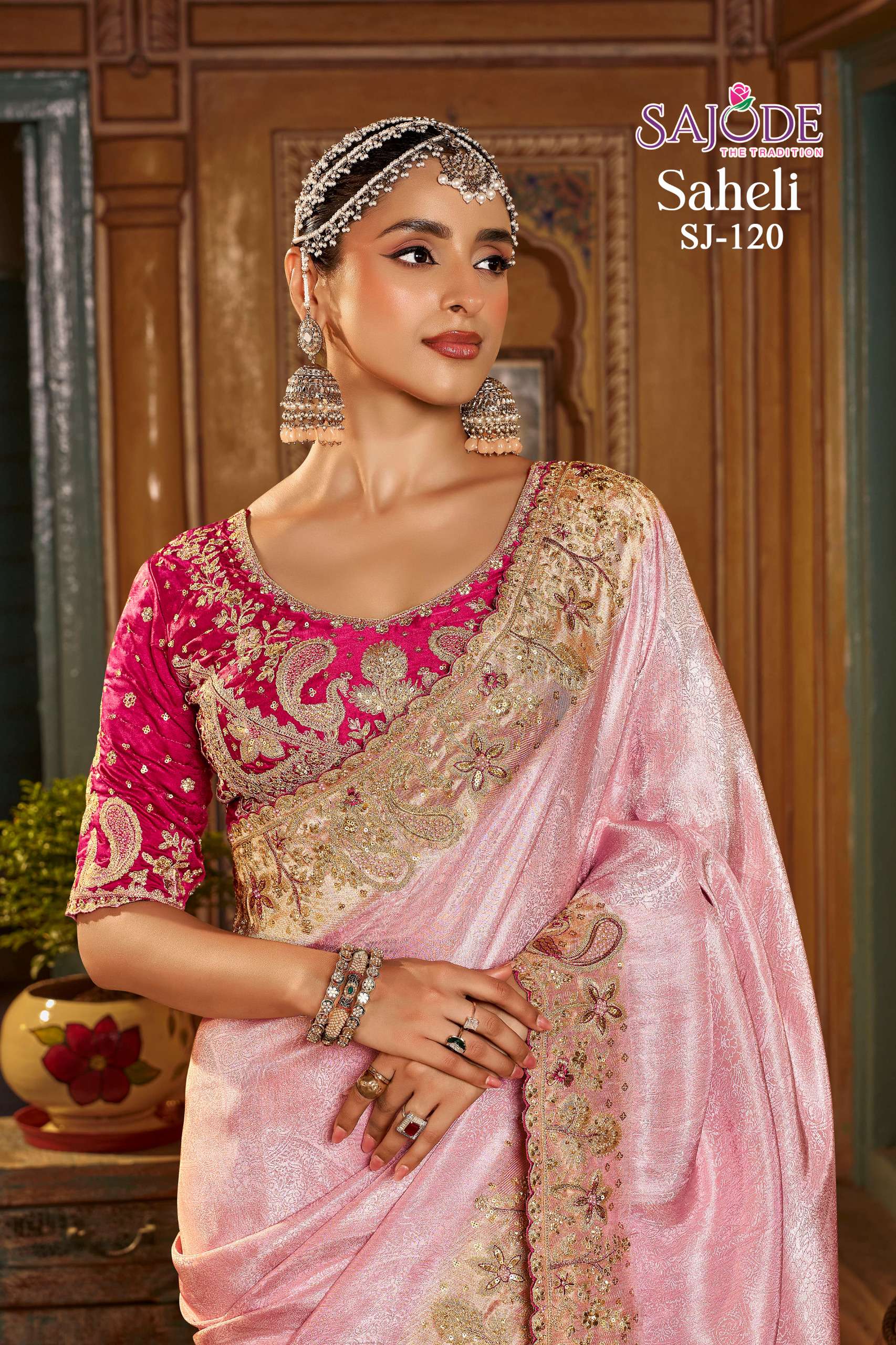 Sajode The Tradition Saheli Silk Pure And soft Viscose fabric saree wholesale in surat