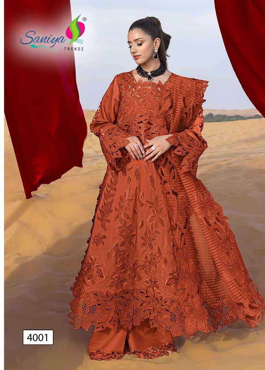 SANIYA TRENDZ RANG RASIYA VOL VOL 4 COTTON WITH CHIKANKARI W...