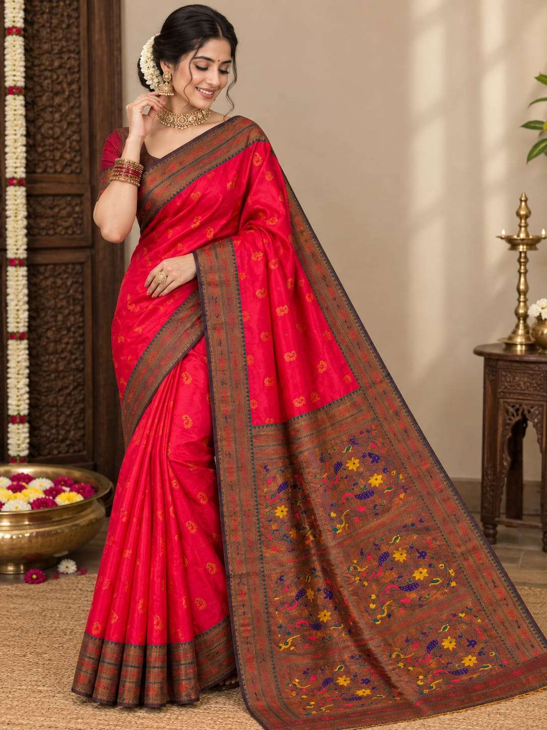   Superhit Pure and Soft Banarasi Silk fabric Saree wholesale in surat 