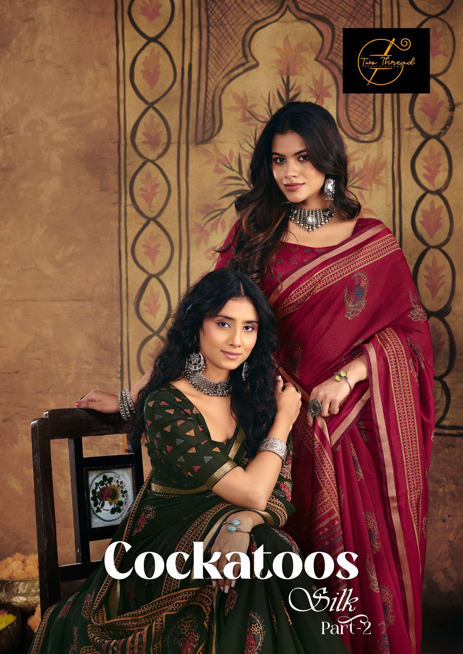THE THREAD COCKATOOS SILK SOFT SPACE COTTON SILK FABRIC SAREE WHOLESALE IN SURAT