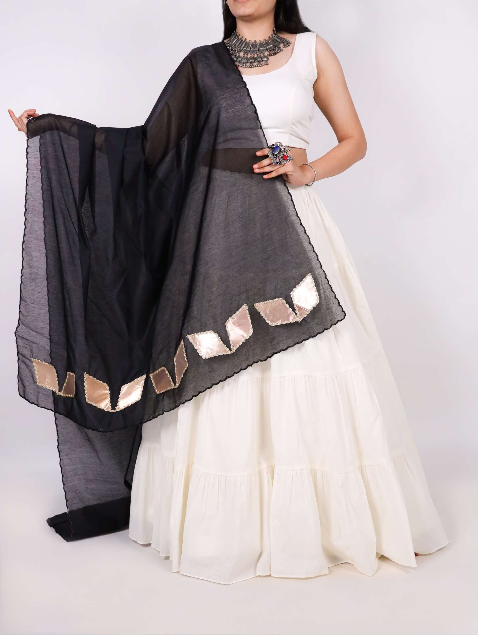 Twirl into Navratri wear beautiful in your style Dupatta reseller in surat 4024