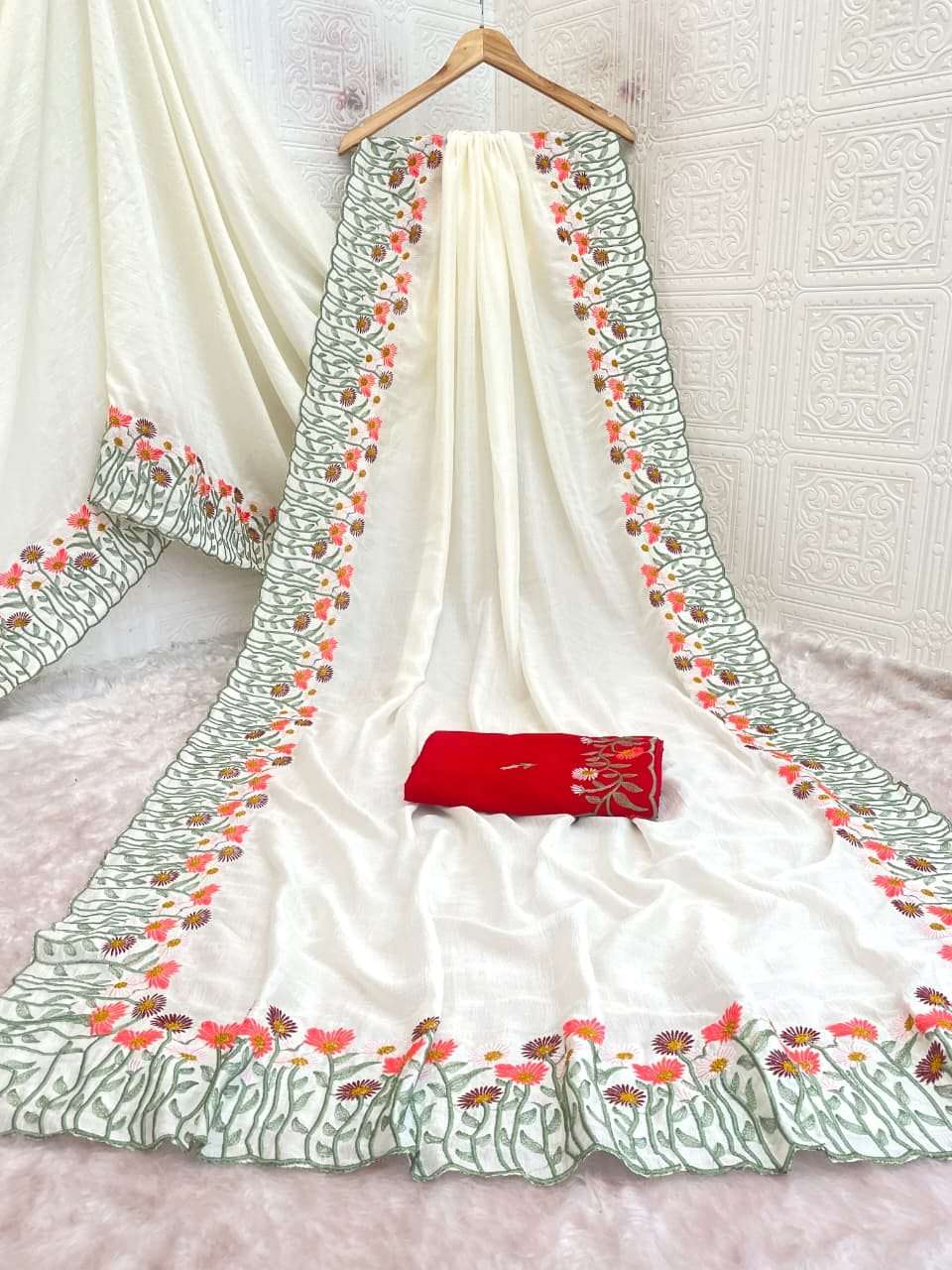VICHITRA SILK PURE AND SOFT CLASSIC PARTY WEAR SAREE WHOLESALE IN SURAT LAUGH