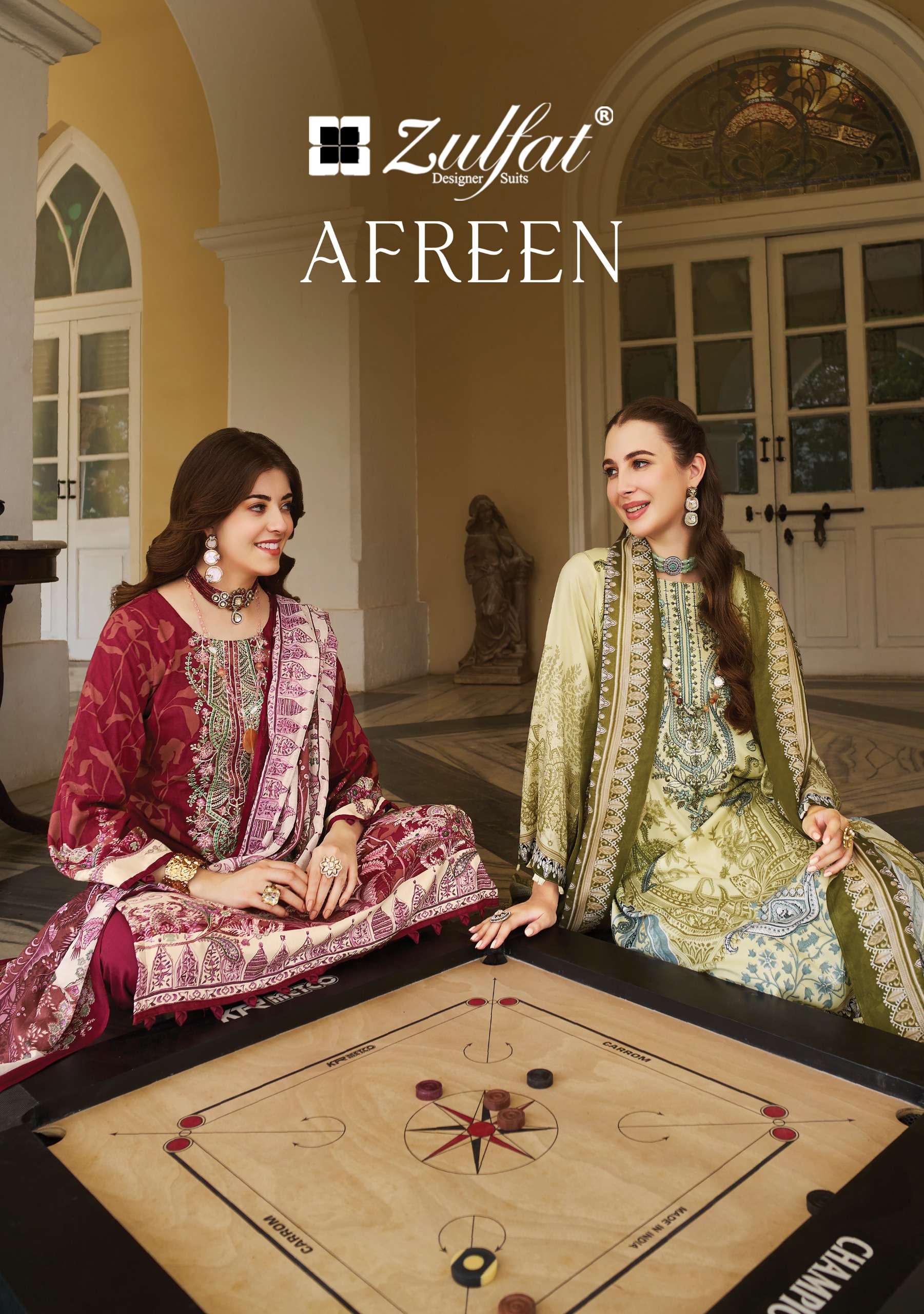 ZULFAT DESIGNER SUITS AFREEN JAM COTTON EXCLUSIVE PRINT SUIT FOR WOMEN WORLDWIDE