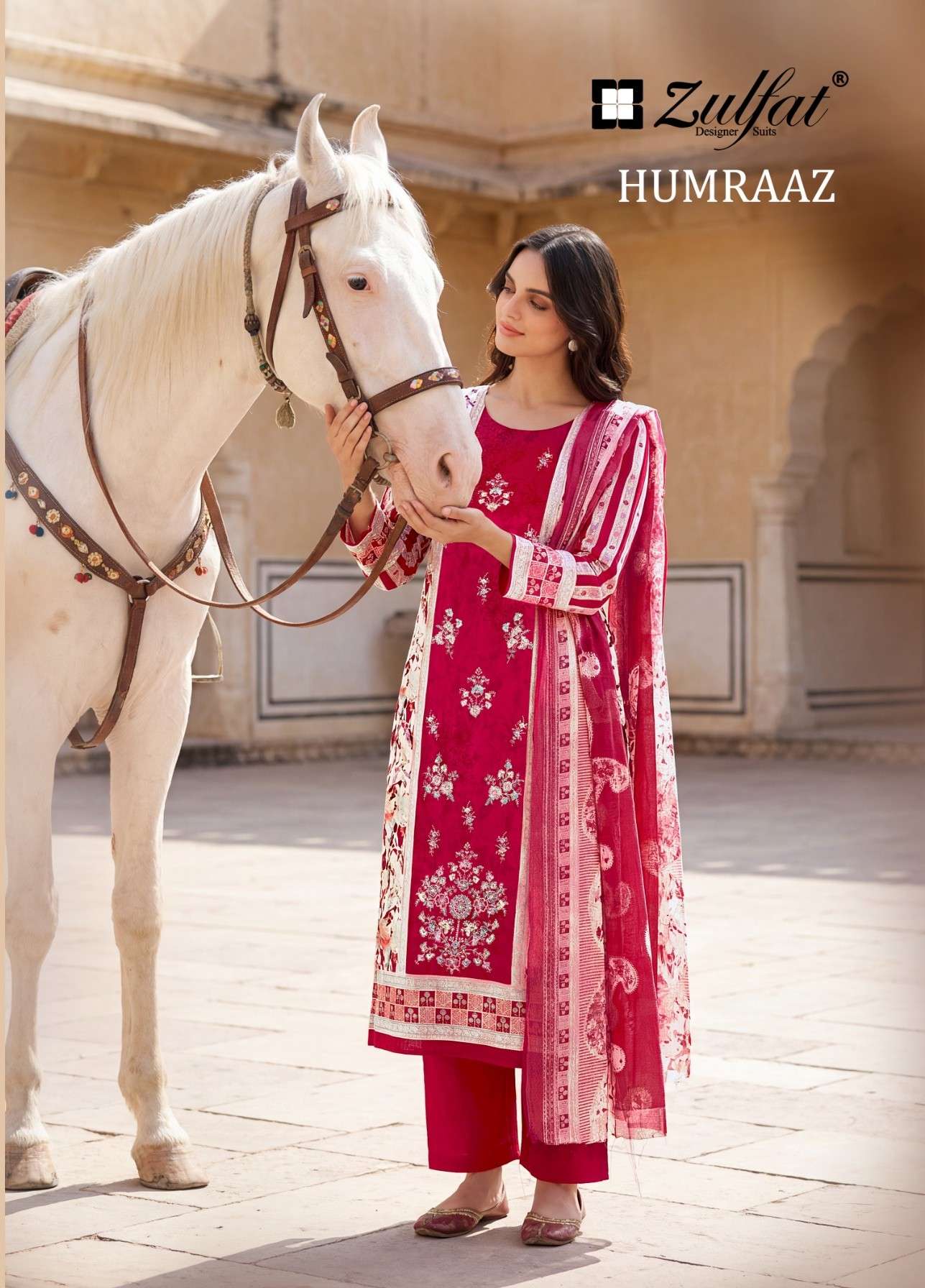 ZULFAT DESIGNER SUITS HUMRAAZ JAM COTTON EXCLUSIVE NEW SUIT COLLECTION GUJARAT