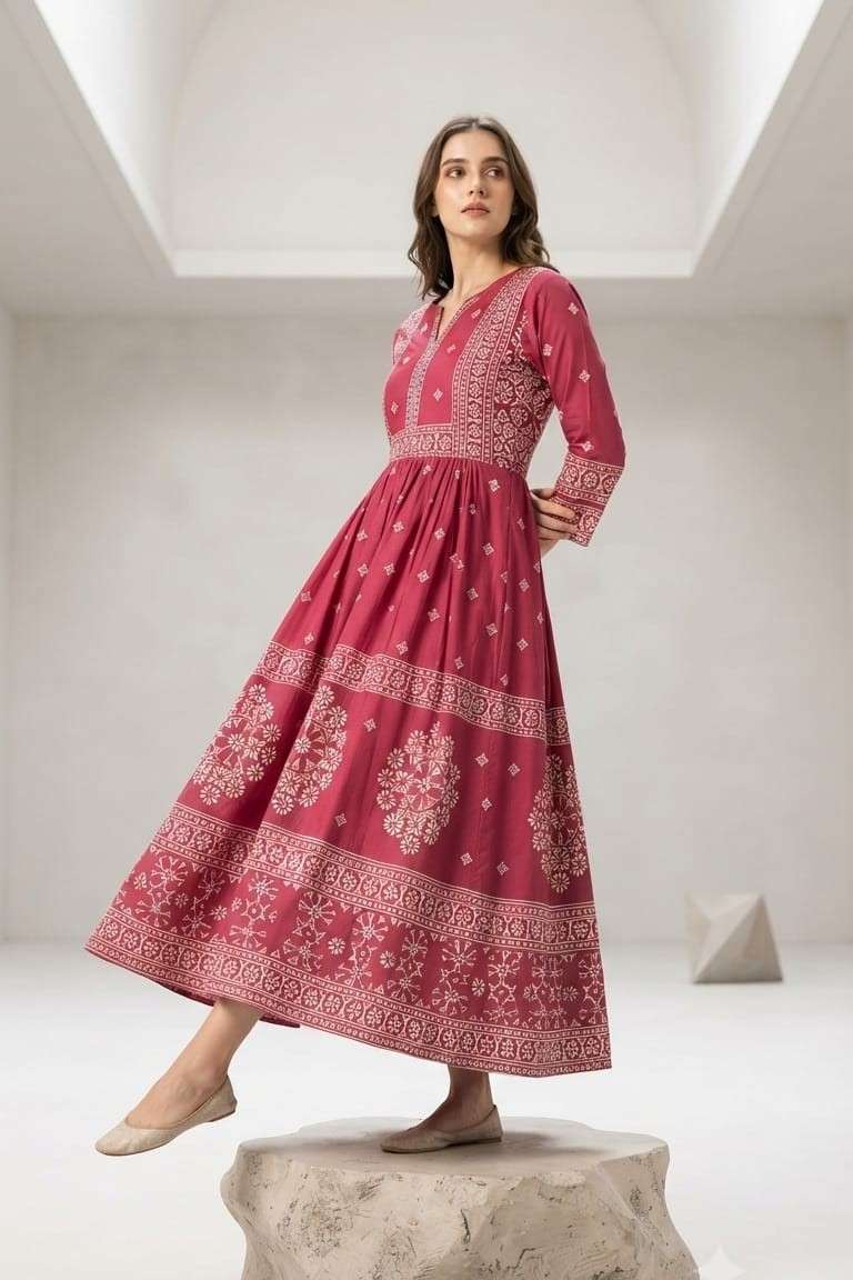 1580 FANCY ONE PIECE RAYON GHERA KURTI COLLECTION COLLECTION ALL SEASON DEALER