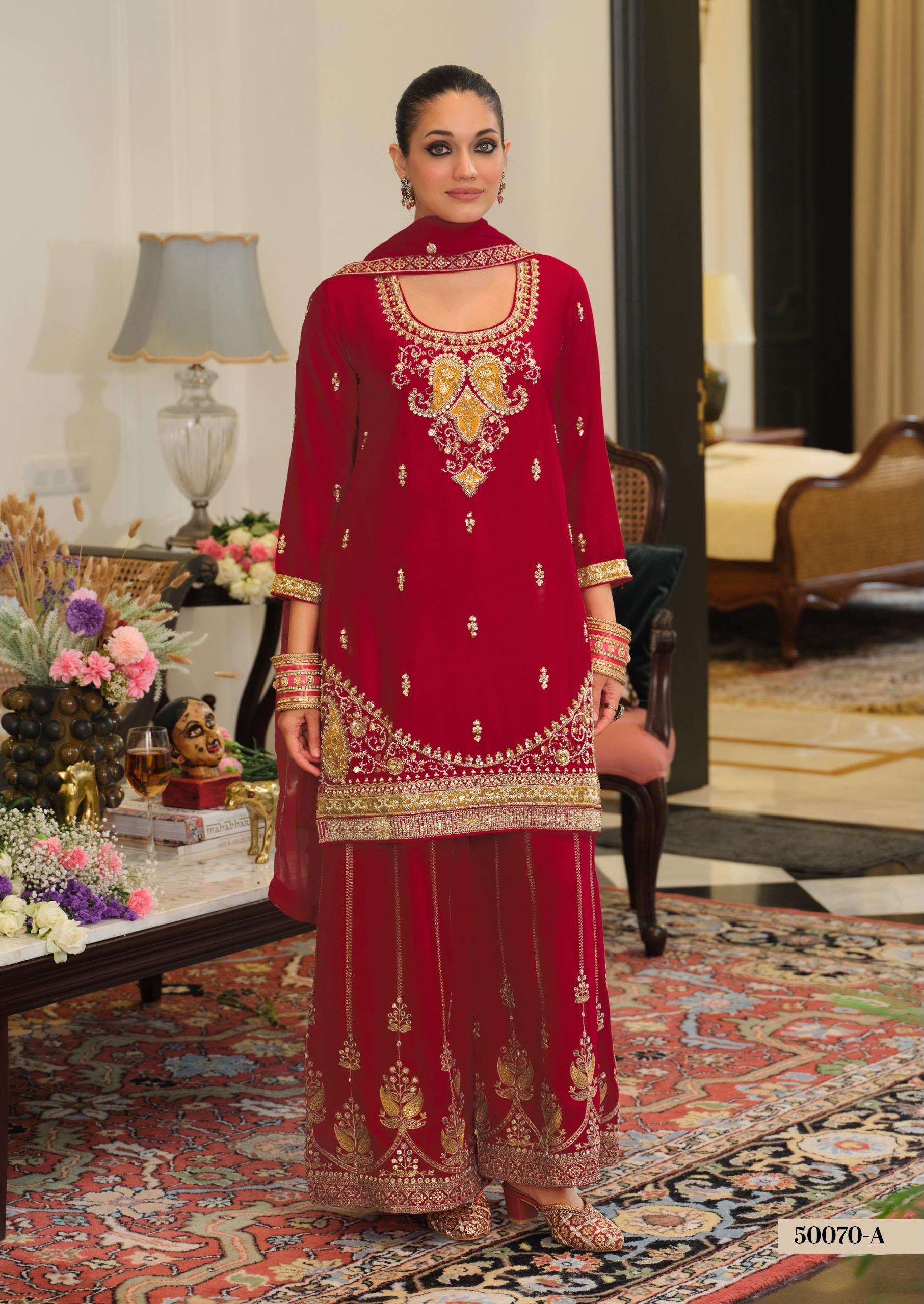50070 EMBROIDERY PALAZZO SUIT LUXURY IN TRADITIONAL SILHOUETTES WORLDWIDE