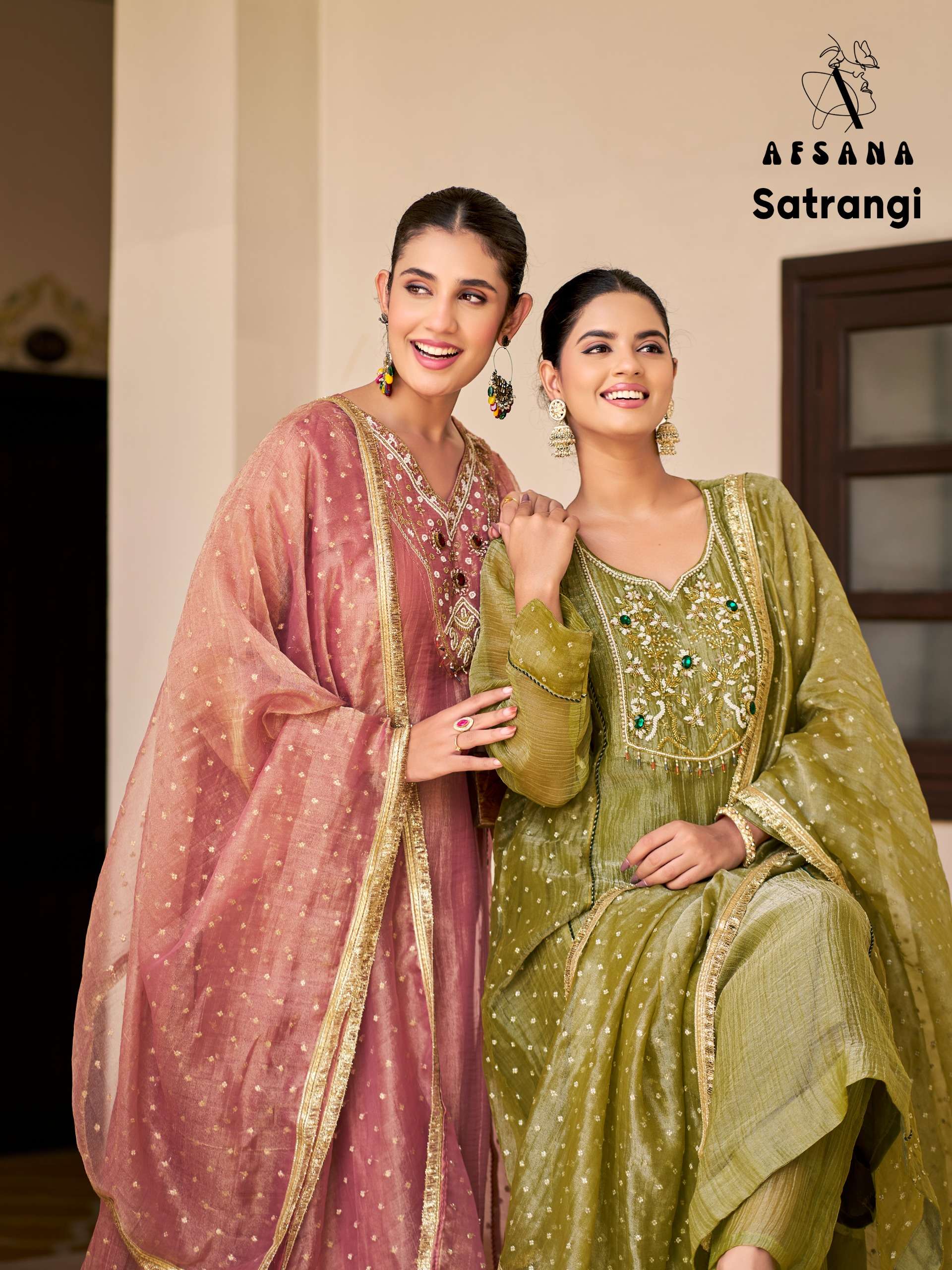 AFSANA SATRANGI PREMIUM ANARKALI COLLECTION DIWALI PARTY EXPORT