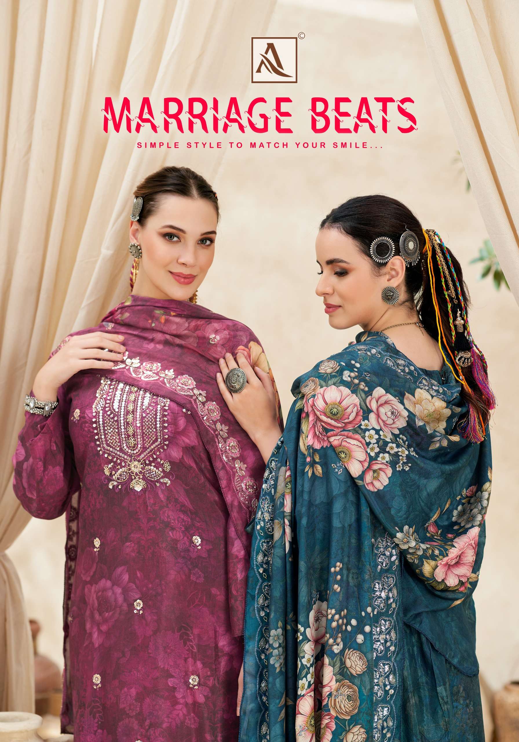 ALOKAM SUIT ARRIAGE BEATS MASLIN DIGITAL SALWAR SUIT AT LADIES KAPDE LIGHT FOR SUMMER INDIA