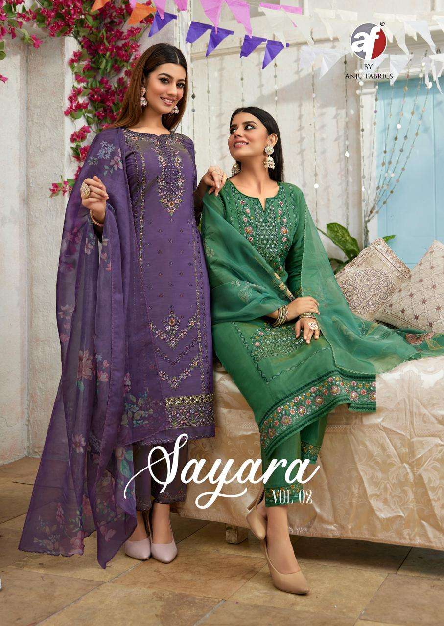 ANJU FABRICS SAYARA VOL 2 SHIMMER KURTI WITH PANT & DUPATTA EVERYDAY ANTHOLOGY WORLDWIDE