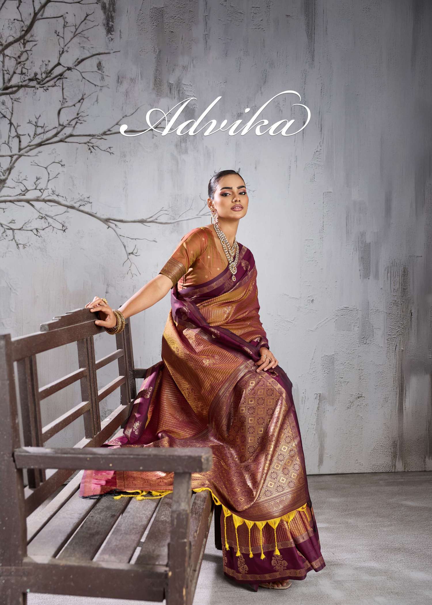  Astita Advika 1001 TO 1006 Silk Fabric perfect for an elegant look Saree reseller in surat 