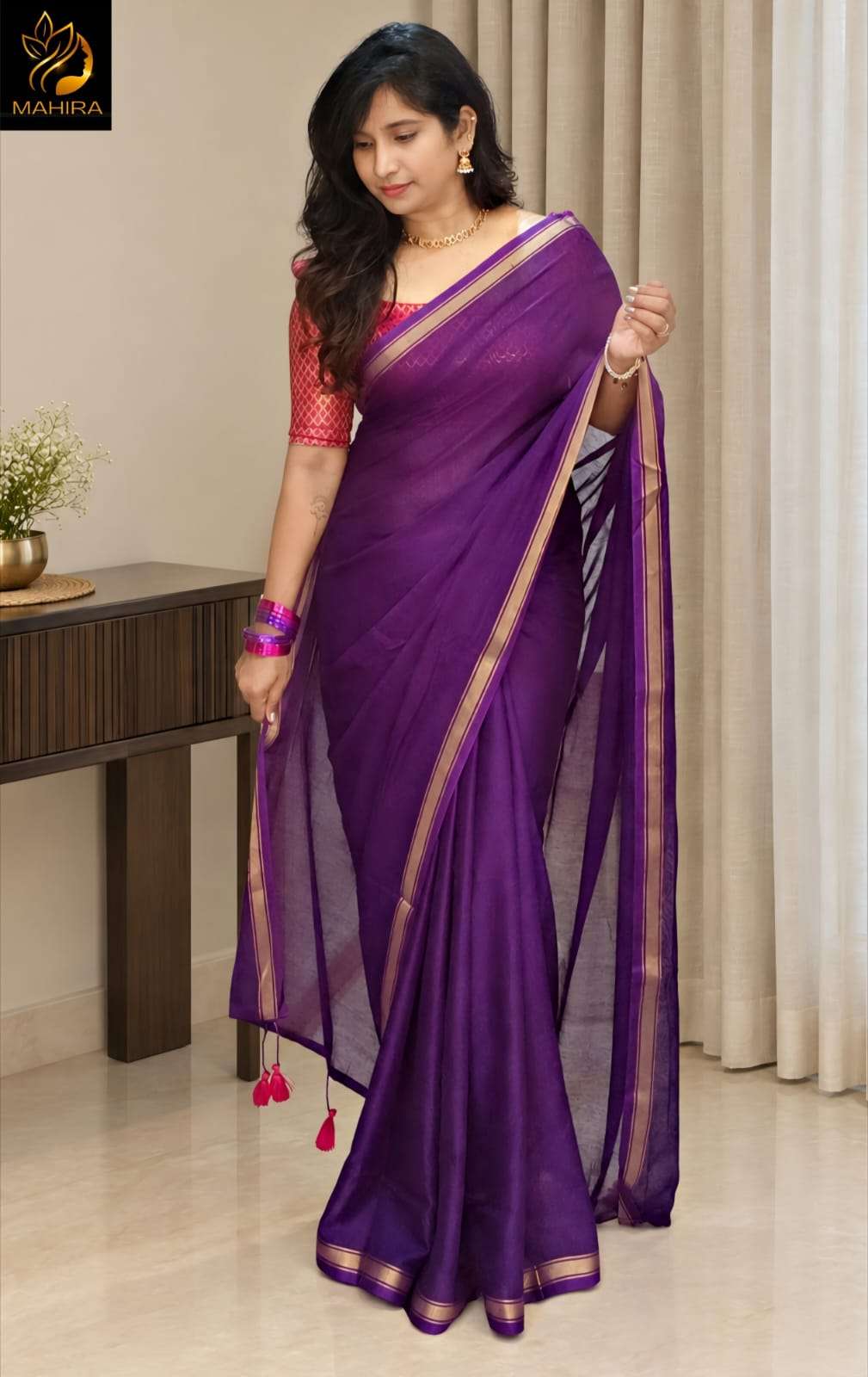 Beautiful and soft mul mul cotton fabric regular wear sarees reseller in surat