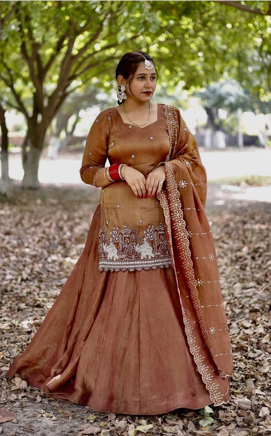 Beautiful Simmer Silk fabric top lehenga supplier in surat NF 1241