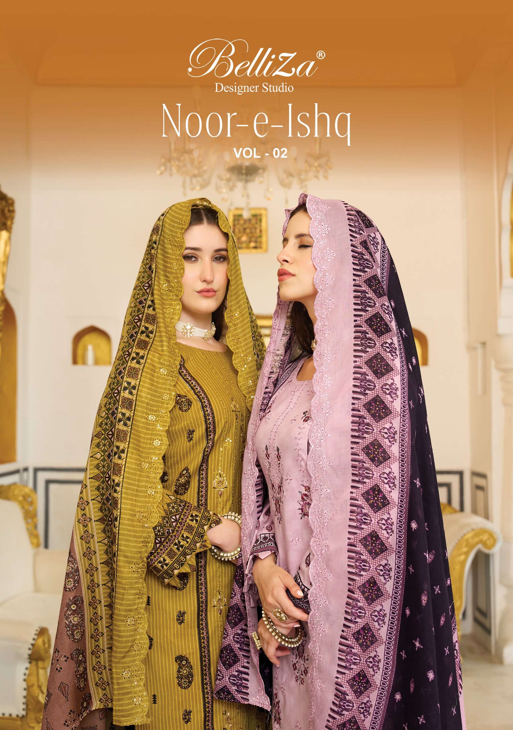 BELLIZA NOOR E ISHQ VOL 2 COTTON PRINT EXCULSIVE SALWAR SUIT FOR ULTIMATE SHADI WEAR COMPILATION