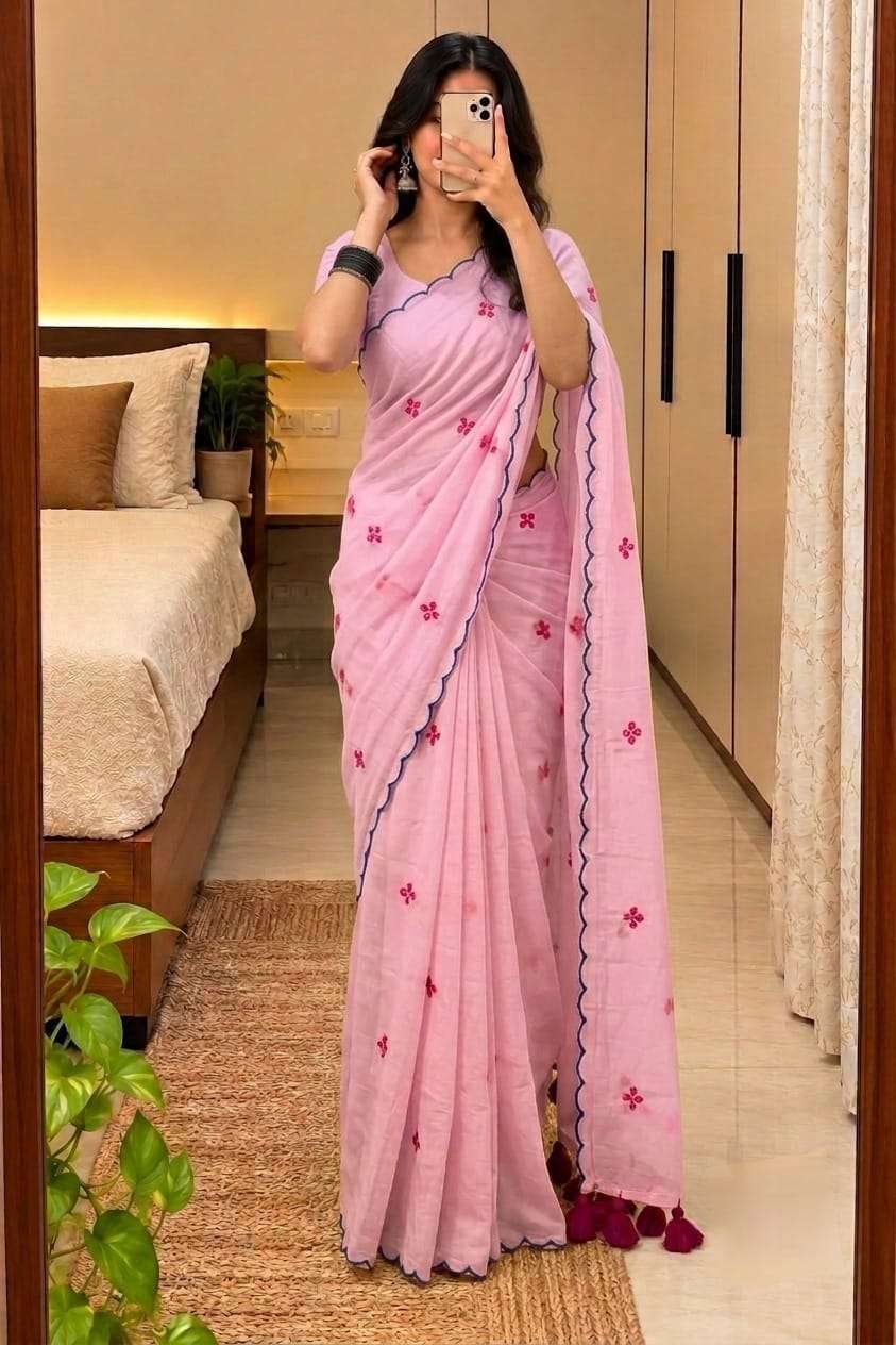 CLUBS MUL COTTON SUPER SOFT PURE MUL COTTON FABRIC SAREE RESELLER IN SURAT
