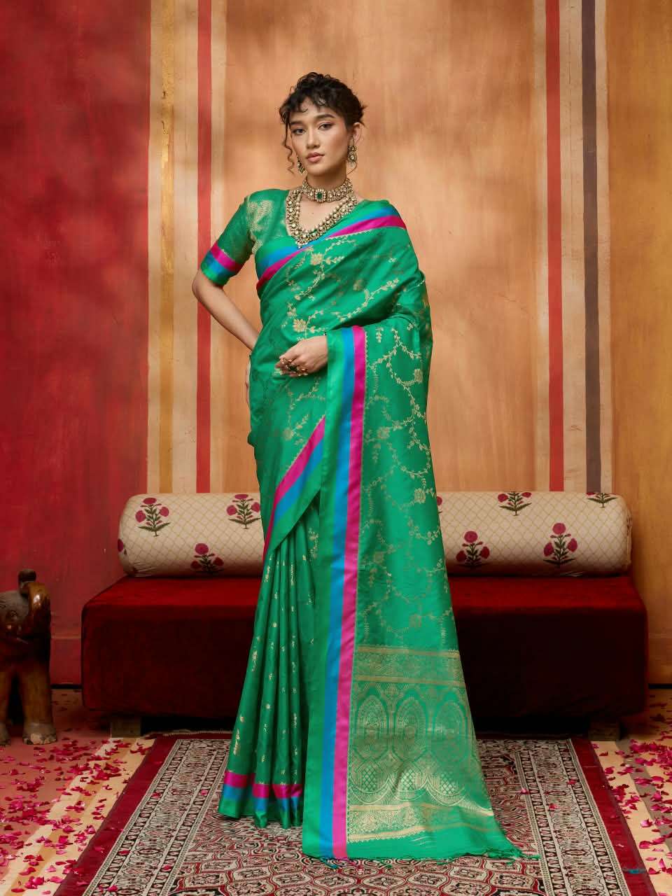 COLOURS SOFT SILK FABRIC SAREE WHOLESALE IN SURAT