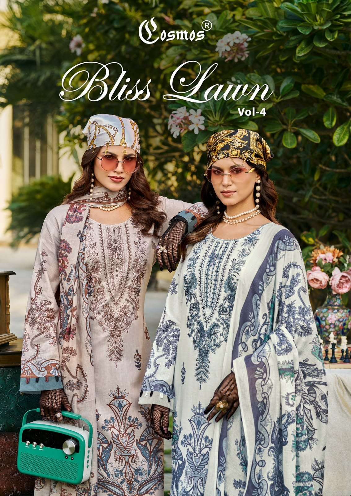 COSMOS FASHION BLISS EMBROIDERY LAWN VOL 4 COTTON AND WORK DRESSES WOMEN EXCLUSIVE COLLECTION
